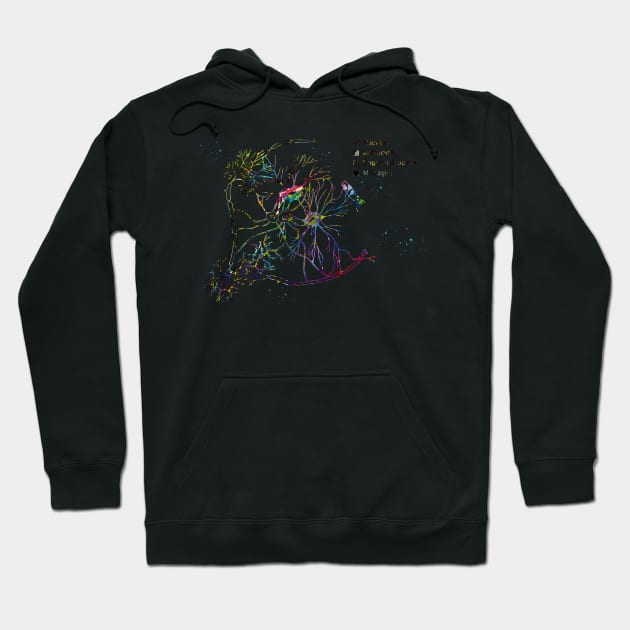 Cortical pyramidal cells Hoodie by erzebeth